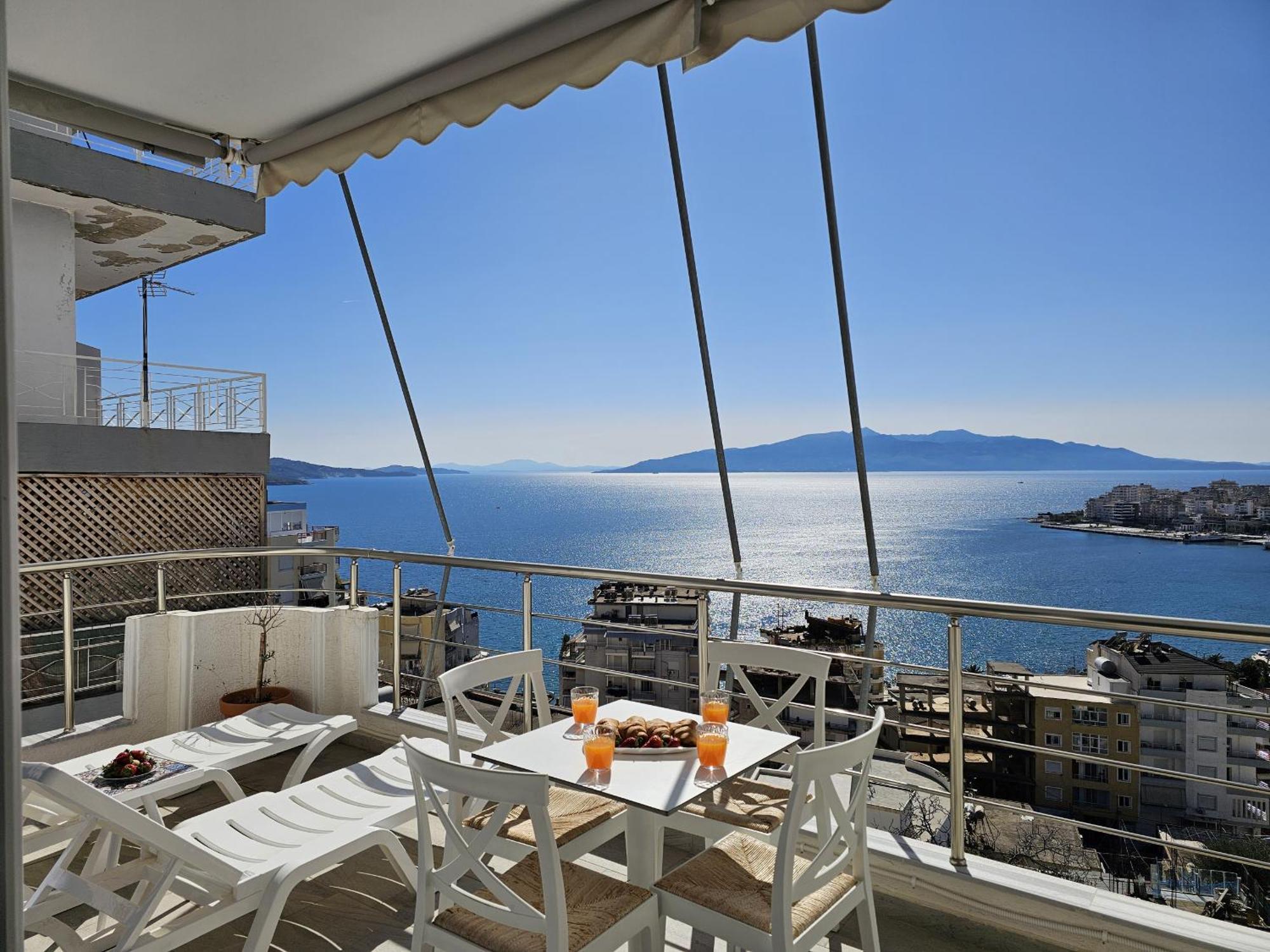 Panorama View Apartments Sarandë Exteriér fotografie